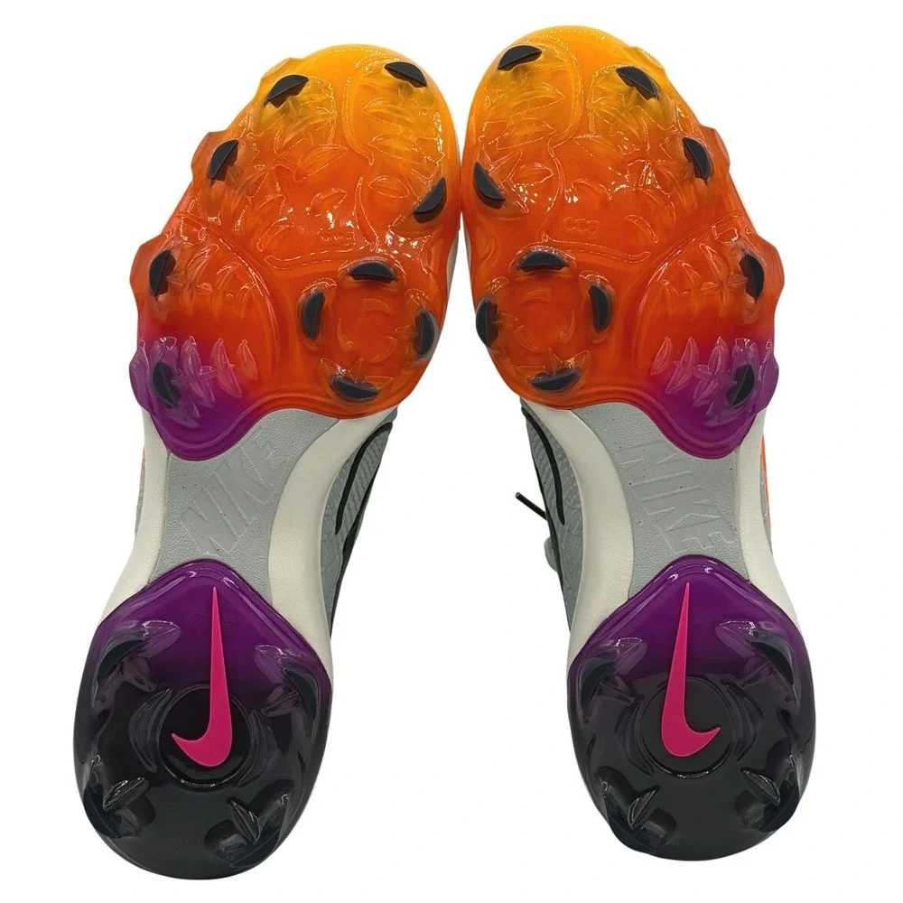Nike Alpha Huarache‎ NXT Baseball Cleats Mens 13 Gray Orange TPU HF1132-001 NEW